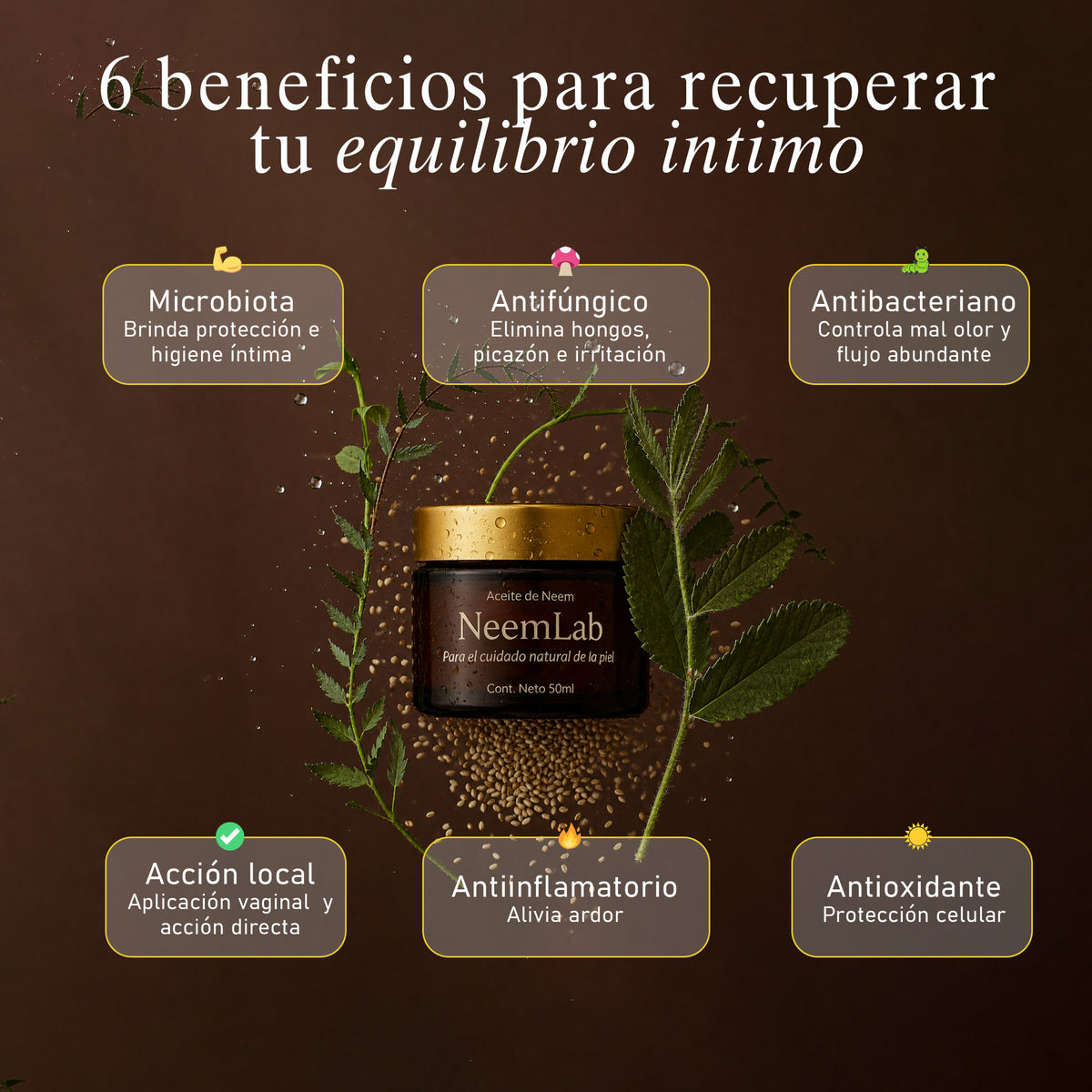 Óvulo Natural de Neem — NeemLab®