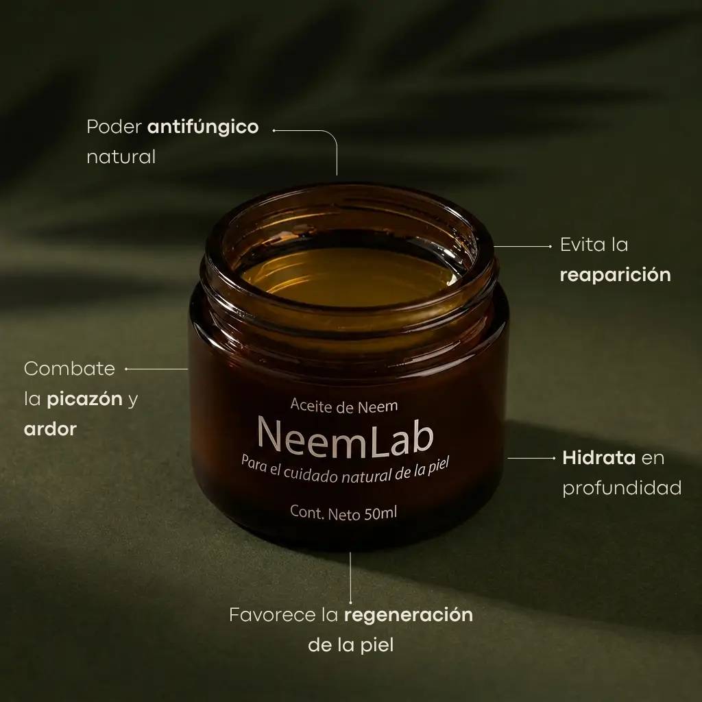 Neem Antifungi I Aceite natural contra hongos y pie de atleta